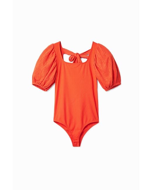 Desigual Red Balloon-Sleeve Body