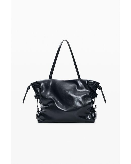 Desigual Black Large Shopping Bag, Polyurethane