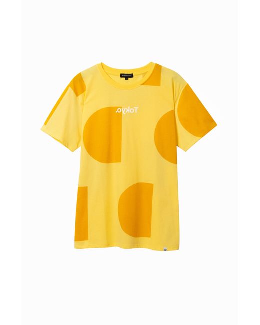 Desigual Yellow Tokyo Monogram T-shirt