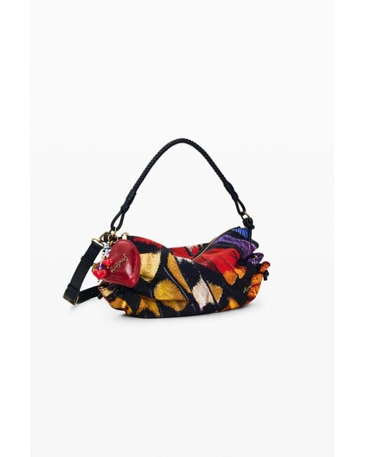 Desigual Multicolor Medium Butterfly Bag, Polyurethane
