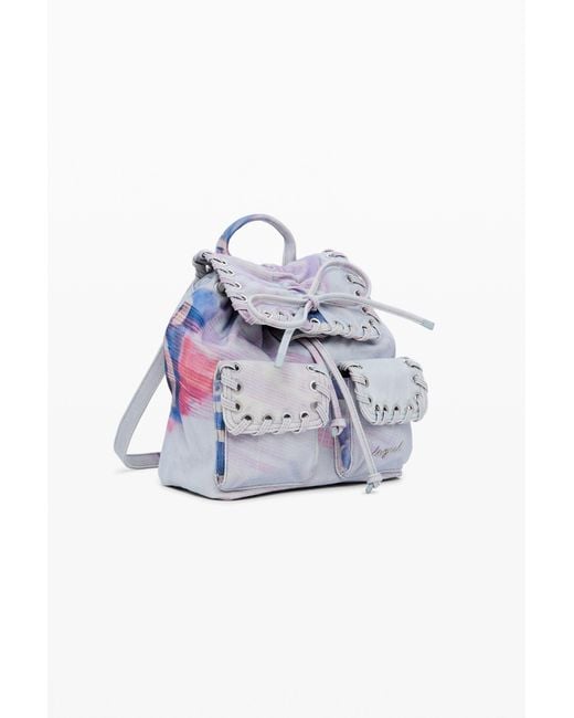 Desigual Multicolor Small Collage Backpack, Cotton