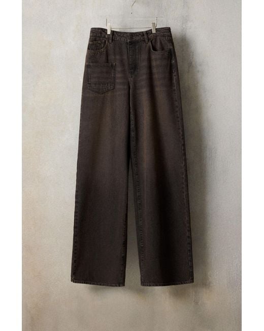 Desigual Black Tie-Dye Studio Denim Pants, Cotton