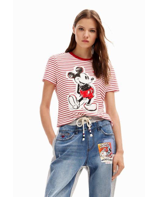 Desigual Blue Mickey Mouse jogger Jeans
