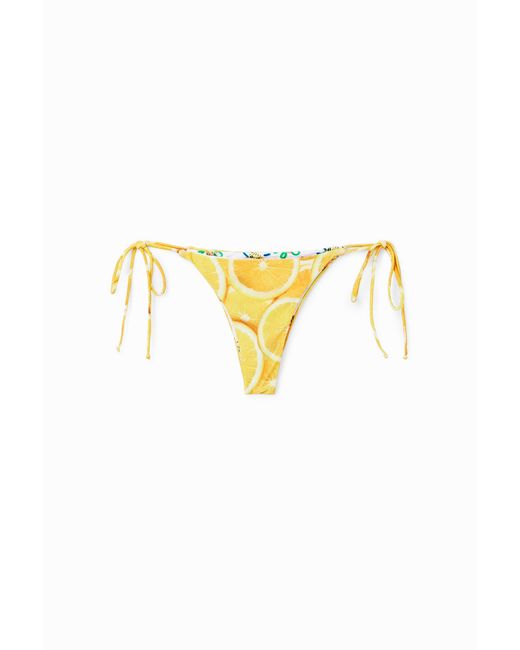 Desigual Metallic Reversible Bikini Bottoms