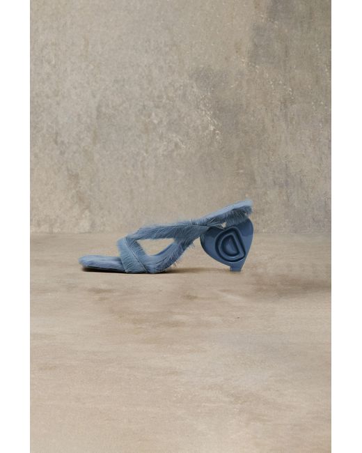 Sandalia Pelo Corazón Studio, Mujer, Negro Desigual de color Blue