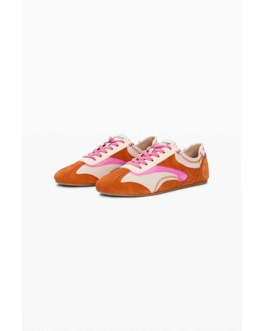 Desigual Orange Two-Tone Sneaker