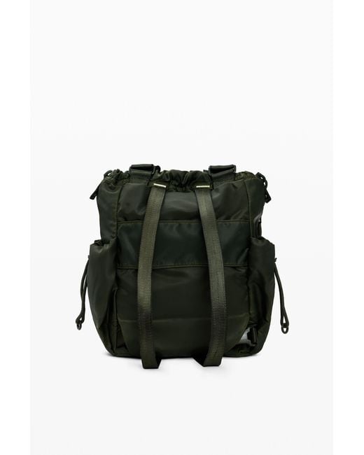 Desigual Black Waxed Multi-Position Backpack, Polyamide