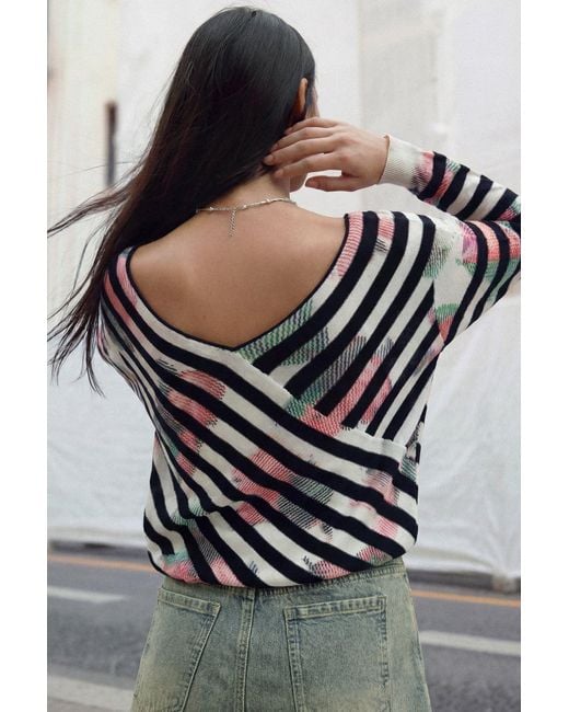 Desigual Gray Fine Wrap Sweater