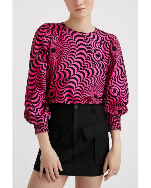 Desigual Psychedelic Textured Blouse
