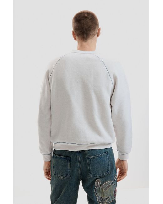 Desigual Gray Basic Knit Sweatshirt for men