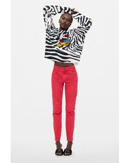 Desigual White Disney Printed Sweater