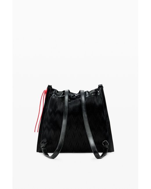 Desigual Black Medium Embossed Backpack, Polyurethane