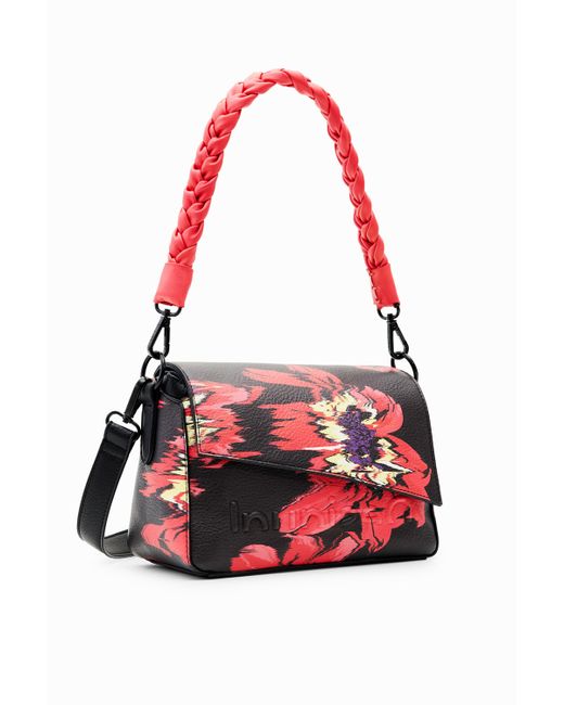 Petit Sac À Bandoulière Fleurs Desigual en coloris Red