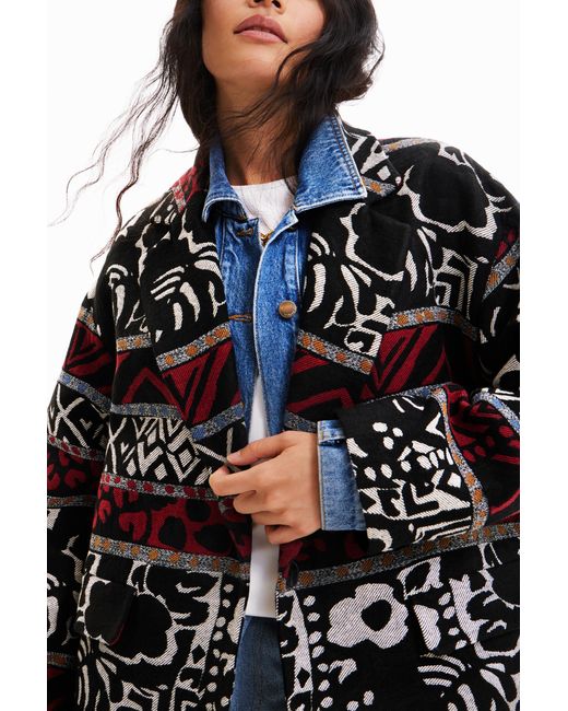 Coat_Dev di Desigual in Blue
