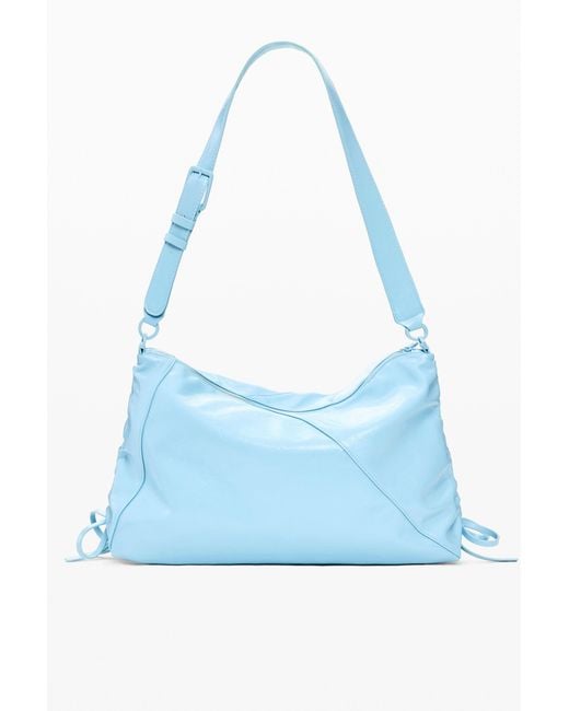 Desigual Blue Big Shiny Bag, Polyurethane