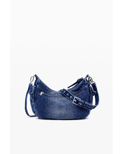 Desigual Blue Medium Denim Bag, Cotton