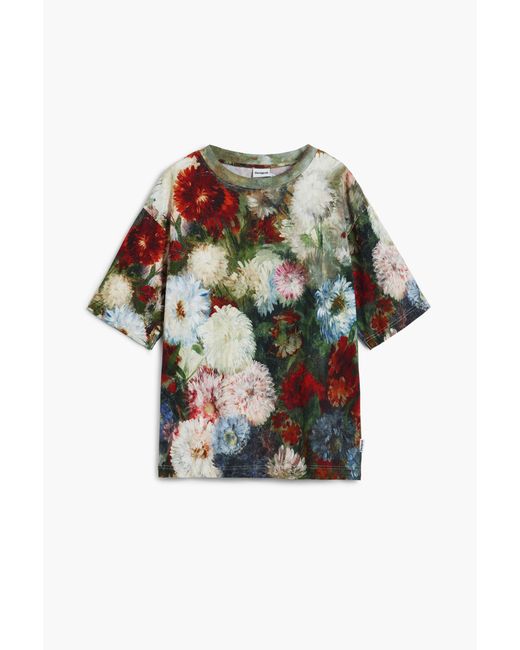 Desigual Green Short-Sleeve Garden T-Shirt, Cotton for men