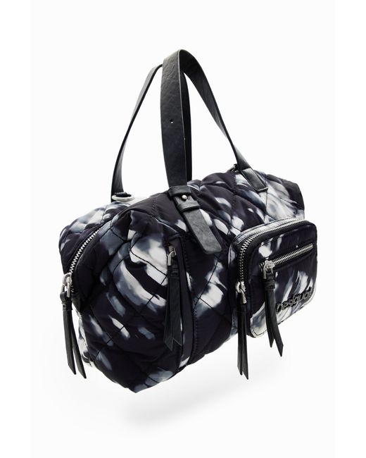 Desigual Black Midsize Padded Bag, Polyester