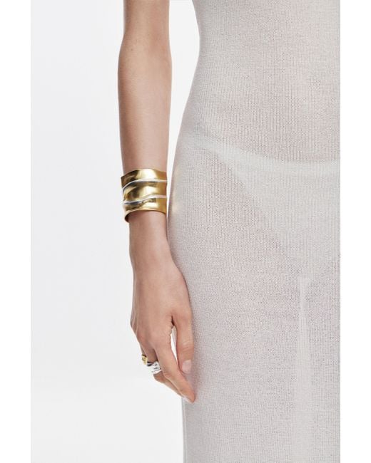 Desigual Metallic Large Two-Tone Bracelet And Plated Zalio