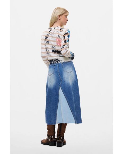 Desigual Blue Printed Sweater