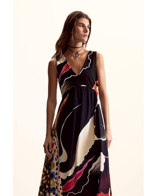 Desigual Natural Dress Designed By Mr. Christian Lacroix