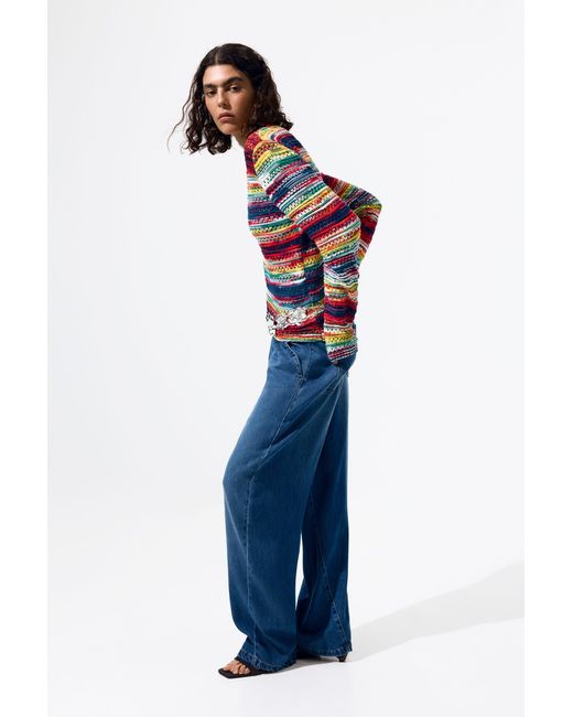 Desigual Multicolored Mottled Sweater, Cotton