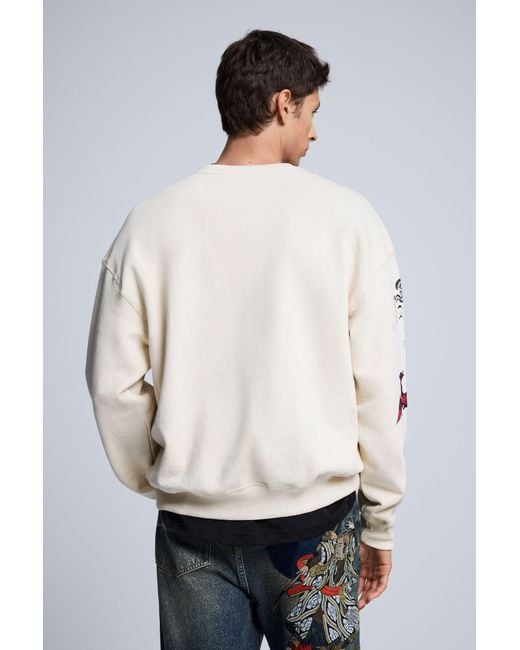 Desigual Gray Printed Sweatshirt Japan, Cotton for men