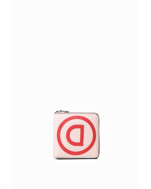 Mini-Monedero De Patch En Logomanía Desigual de color Red