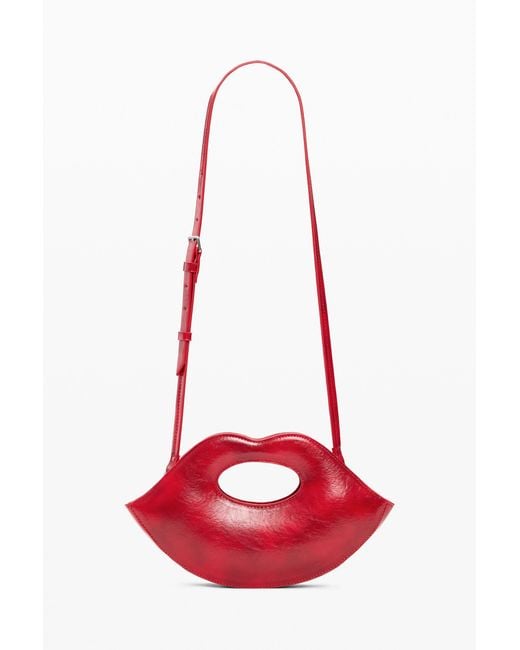 Desigual Red Small Bag Lips, Polyurethane