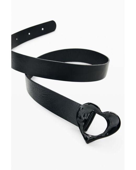 Desigual Black 100% Leather Belt, Cow Leather