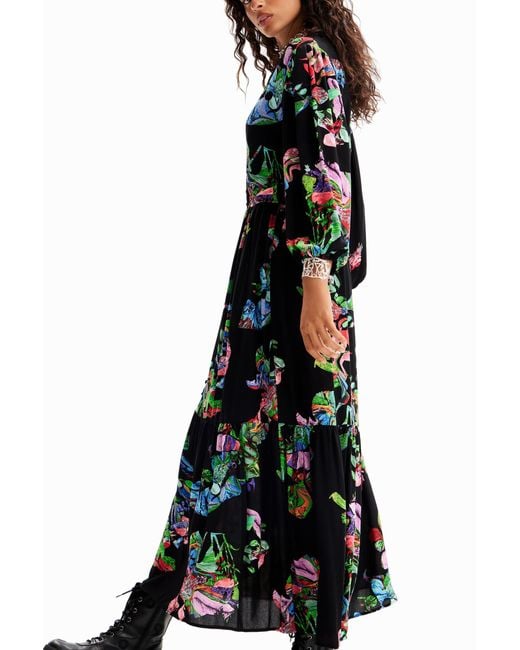 Desigual Black Shirt Dress.C.Lacroix, Viscose