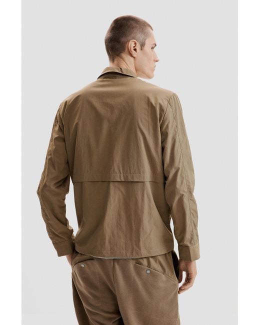 Desigual Brown Technical Knit Jacket, Polyamide for men
