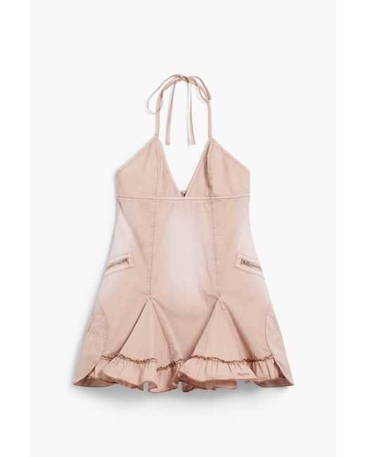 Desigual Natural Short Lace Dress, Cotton