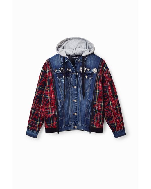 Desigual Blue Hybrid Denim Jacket