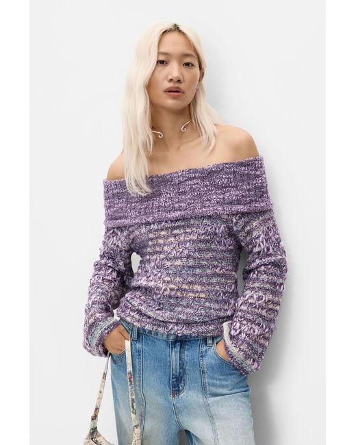 Desigual Blue Fine Knit Sweater