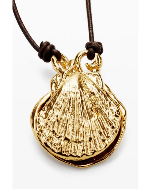 Desigual Black Multi-Position-Plated Pendant With Leather Cord Zalio