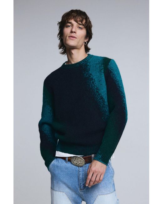 Desigual Blue Patch Jeans, Cotton for men