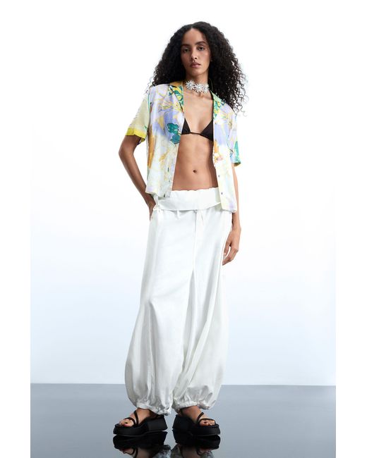 Desigual Blue Printed Short-Sleeve Shirt