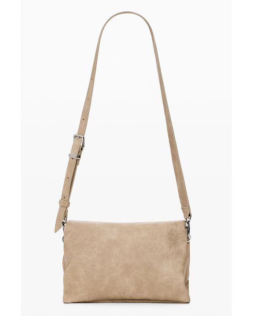 Desigual White Medium Faux Leather Bag, Polyurethane