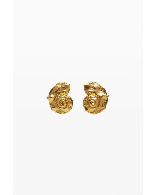 Boucles D'Oreilles Coquillage Bain D'Or Zalio Desigual en coloris Metallic