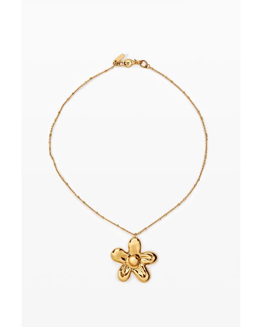 Desigual Metallic Small Flower Zalio Pendant