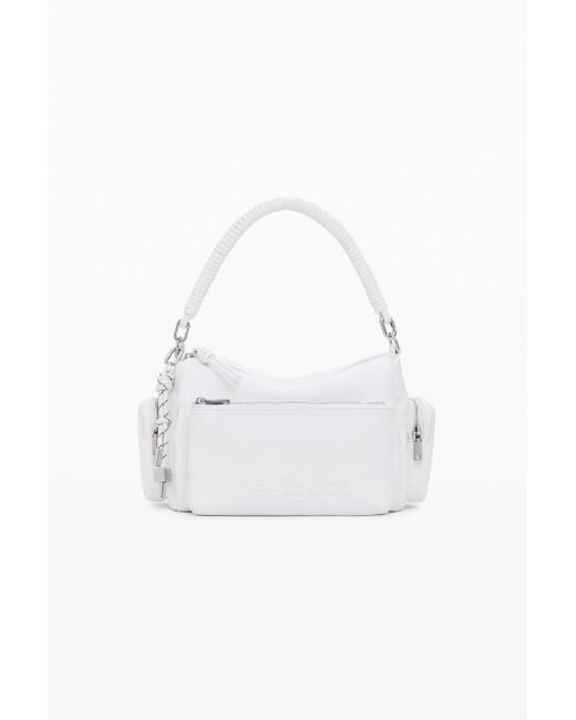 Desigual White Handtasche Mit Taschen