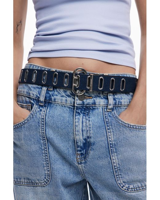 Desigual Blue Reversible Belt