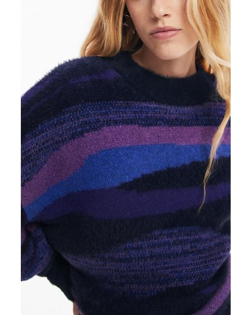 Desigual Blue Knit Sweater