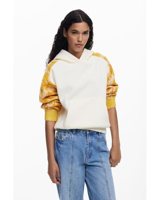 Pull Femme Desigual Femmes Sweat-shirt Surpiqûres De Femme I Desigual Femme Pull Pull Desigual