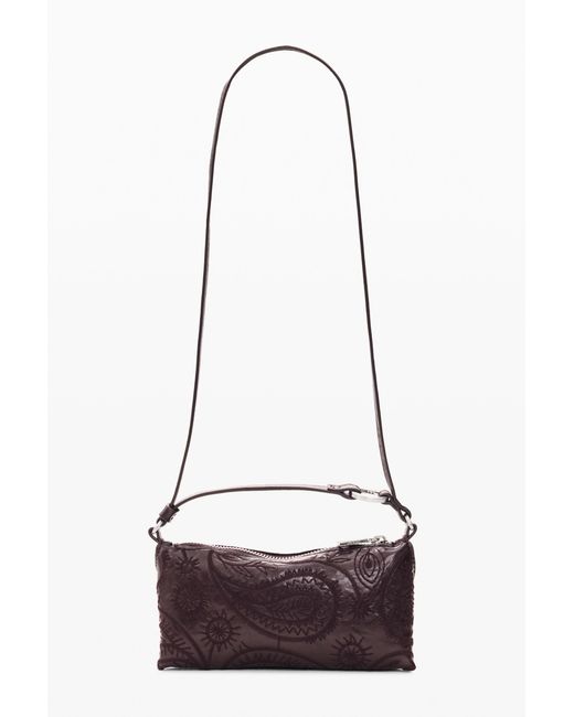 Desigual Purple Paisley Crossbody Wallet, Polyurethane