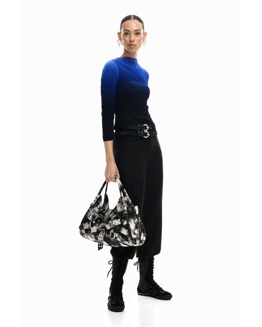 Desigual Black Large Bag Buckles