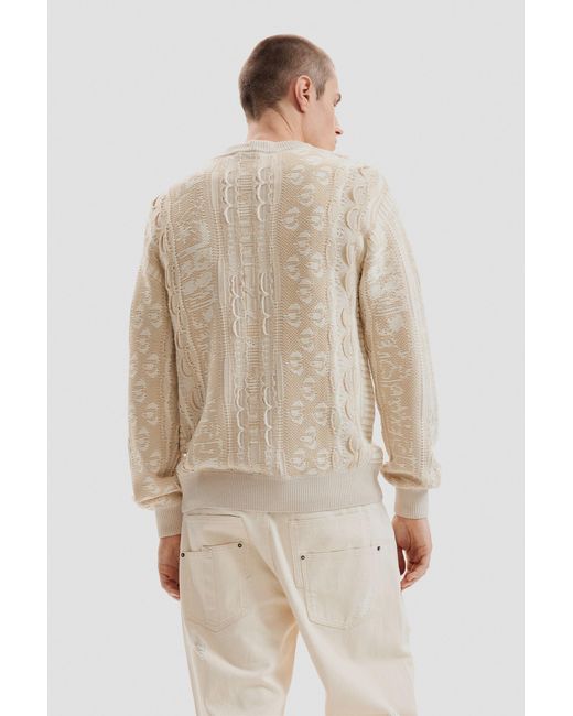 Desigual Natural Vintage Knit Sweater for men
