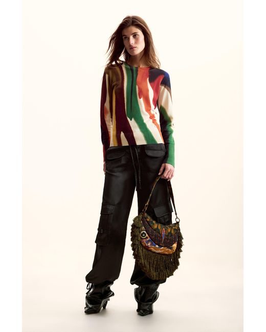 Desigual Multicolor Sweater Designed By Mr. Christian Lacroix