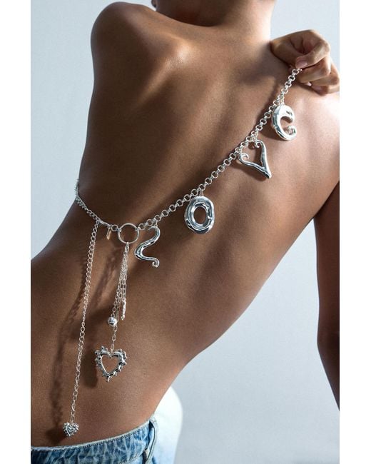Desigual White Love Zalio Belt